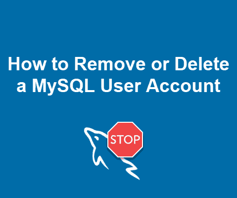حذف حساب کاربری MySQL