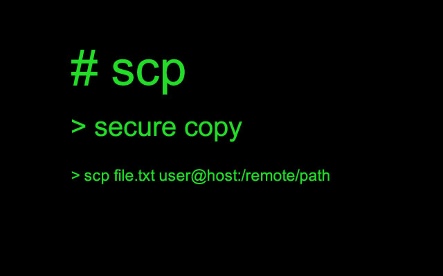 استفاده از دستور SCP برای انتقال ایمن فایل ها در لینوکس