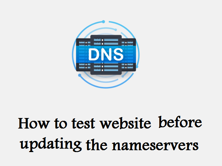 تست وب سایت قبل از به روز رسانی nameserver