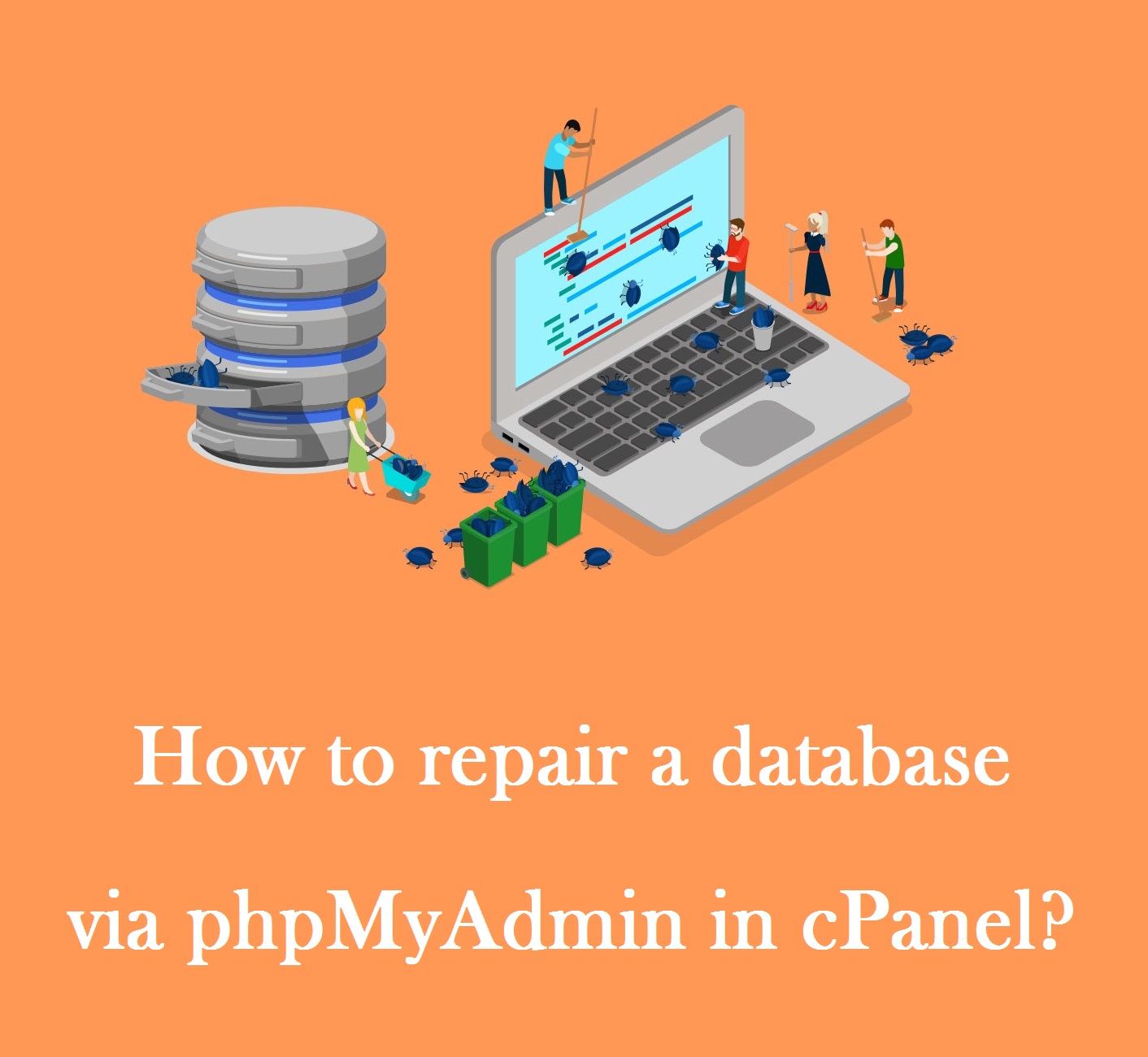 تعمیر دیتابیس از طریق phpMyAdmin در cPanel