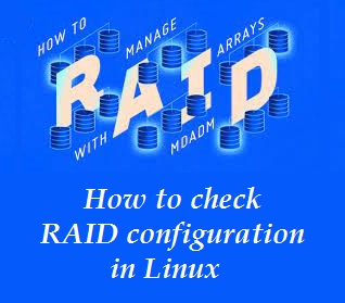 بررسی پیکربندی RAID در لینوکس