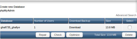 phpMyadmin Link in directadmin