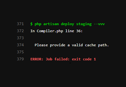 رفع خطای Please Provide a Valid Cache Path در Laravel