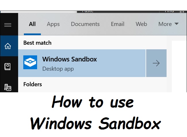 نحوه استفاده از Windows Sandbox