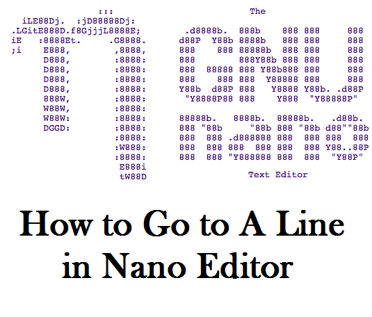 چگونه در ویرایشگر nano به یک خط برویم