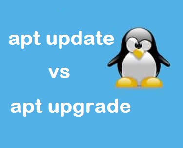 مقایسه apt update و apt upgrade