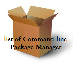 دستورات مدیریت بسته ها (package manager) در توزیع‌های مختلف